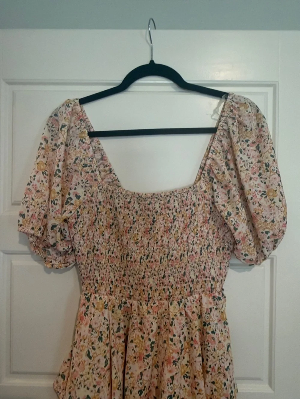 entro Pink Floral Tiered Maxi Dress - Picture 3 of 3